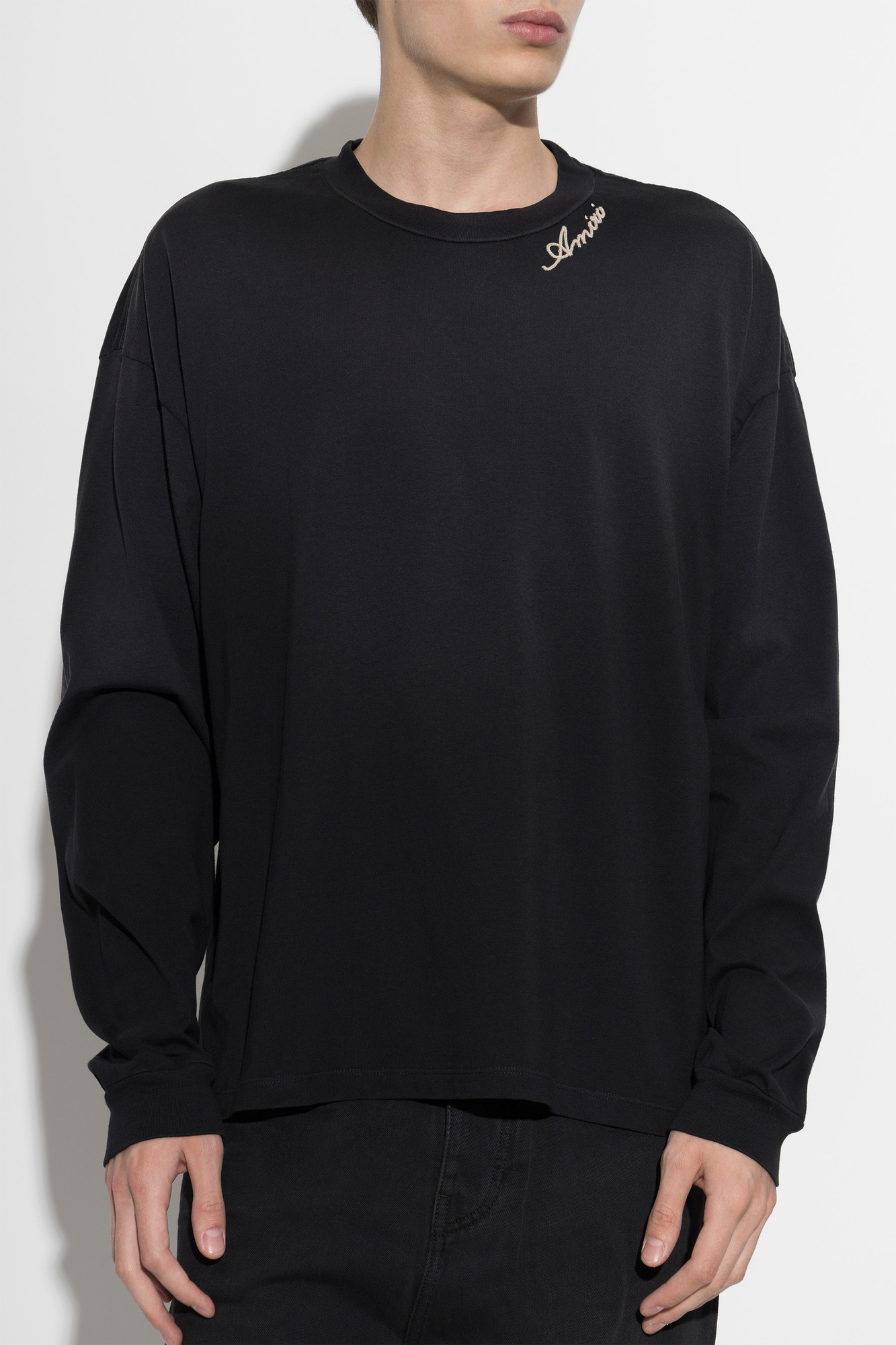 Amiri Long Sleeve Crew Neck T-shirt by Amiri – Black | Men's | Vitkac